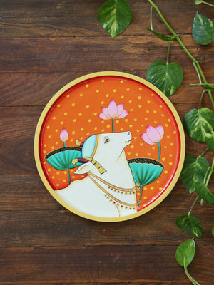 Wooden Wall Plates - Sacred Cow