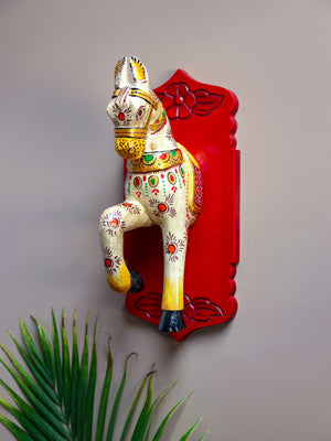 White Painted Wall Horse
