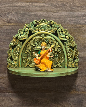 Antiquity Rustica Collective - Wooden Wall Carved Shelf