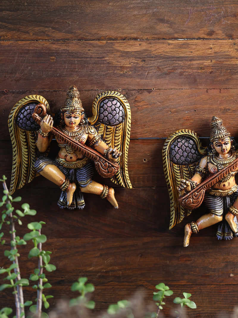 Wooden Goddess - Gandharvas