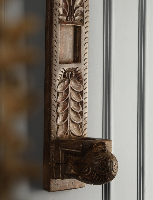 Antiquity Rustica Collective - Wooden Wall Mount Candle Holder