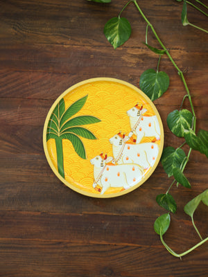 Wooden Wall Plates - Sacred Cow