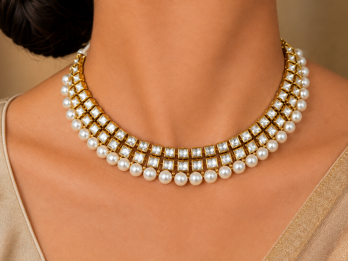 Heeramani Pearl Royale Necklace Se