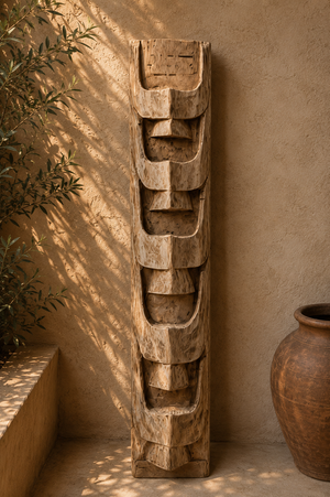 Handcrafted Wooden Tribal Mask naga panel