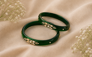 Raunak Royal Elegance Kundan Bangles (Set of 2pcs)