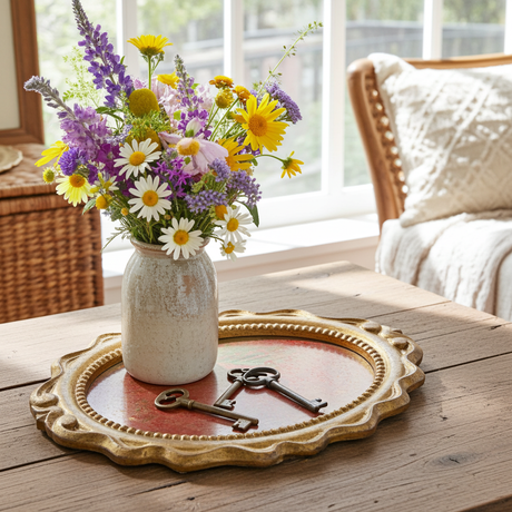 Mirror Trays - Glistening Gold Foil Glamour