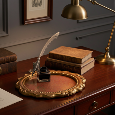 Mirror Trays - Glistening Gold Foil Glamour