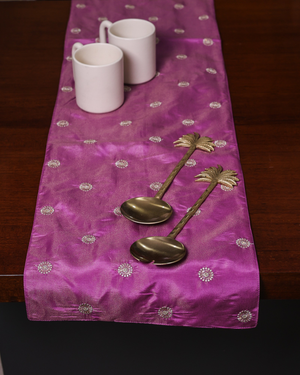 Zari Gul Violet Table Runner