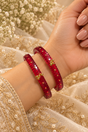 Red Ghungroo Bangles