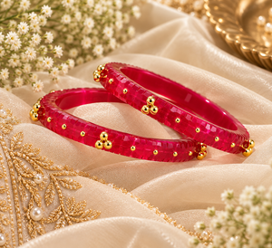 Pink Ghungroo Bangles