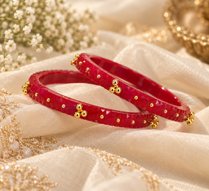 Maroon Ghungroo Bangles