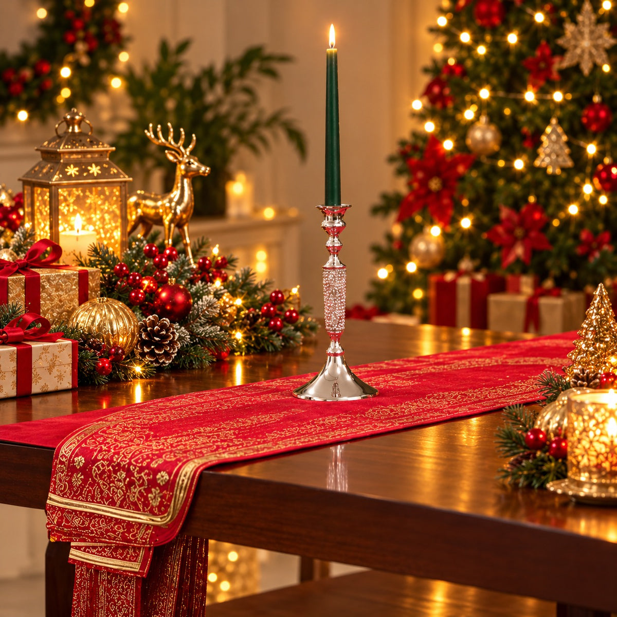 GlitterGaze Candle Stand - Christmas decor
