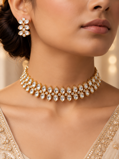 Aurevia Crystal Choker Set