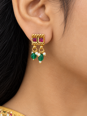 Gulnaar Royale Ruby & Emerald Necklace Set
