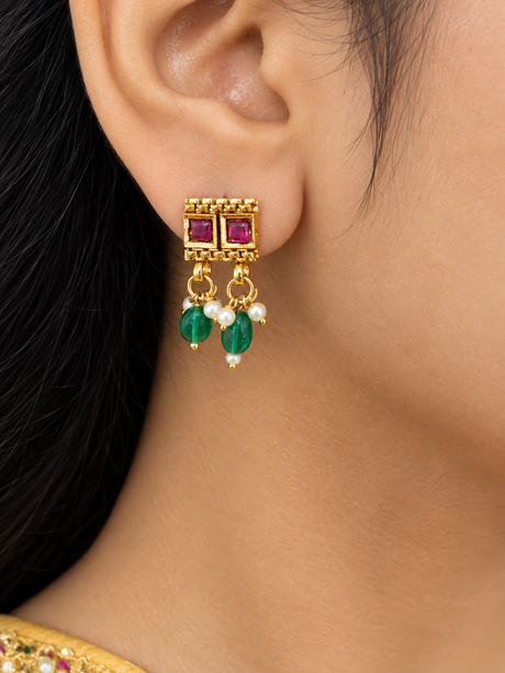 Gulnaar Royale Ruby & Emerald Necklace Set