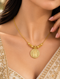 Divine Aura Temple Pendant Necklace
