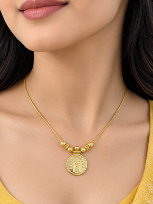Divine Aura Temple Pendant Necklace
