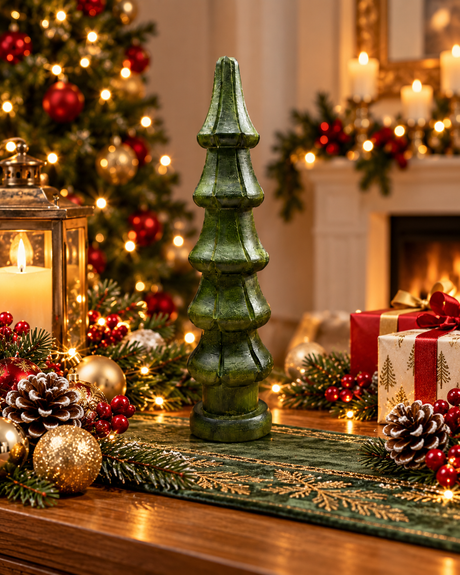 Emerald Luxe Tiered Christmas Tree Décor - Christmas decor