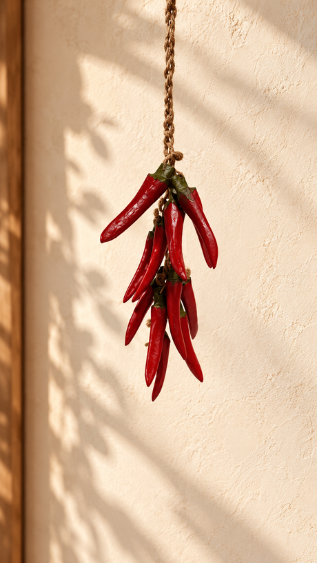 Rustic Red Chilli Hanging – Traditional Kitchen & Door Décor
