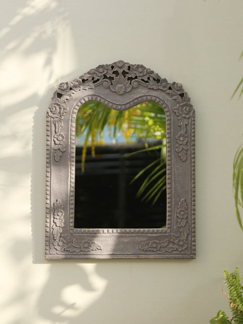 Grey French style MDF mirror in distress finish MIRROR by ReviveHome