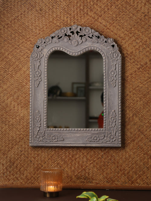 Mirror - Grey French style MDF in distress finish