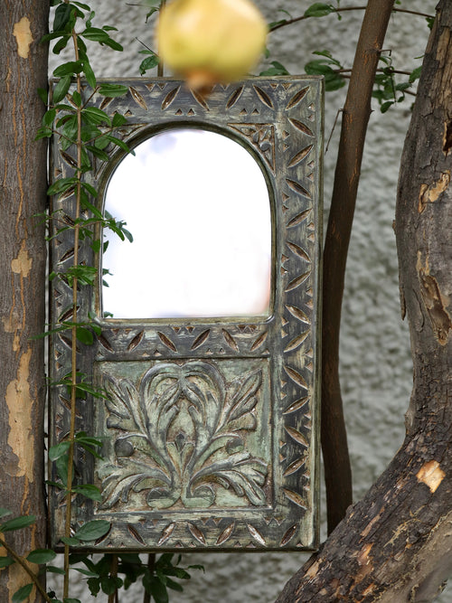 antique green mirror home decor revivehome