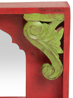 Mirror - Antique Red and Green
