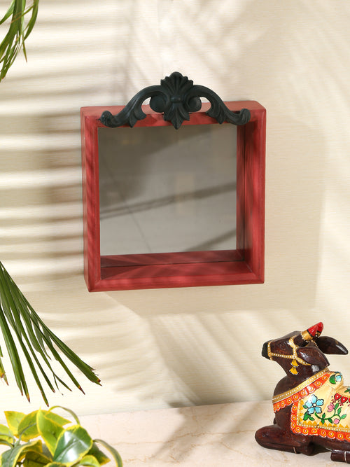 Distress Finish wall mirror RED MIRROR by ReviveHome